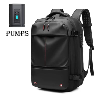 Men Travel Backpack Vacuum Compression Laptop Backpack 17 Inch Extended Large Capacity School Backpack Hiking Business Backpack