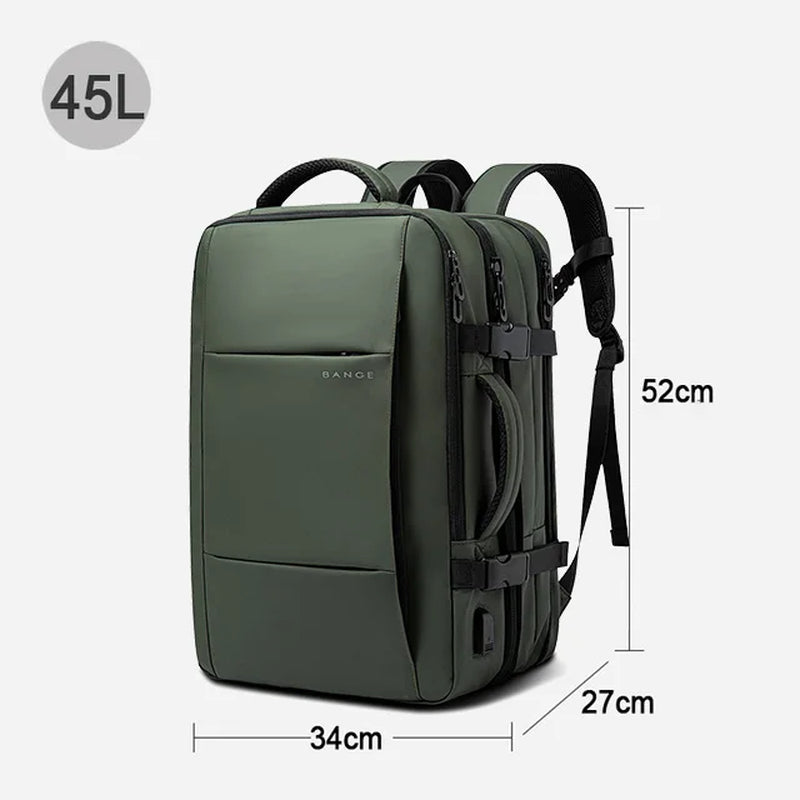 Expandable Men'S Backpack Waterproof 17.3 in Laptop Backpack Man Large Capacity Hiking Travel Bag Male Backpacks for Men