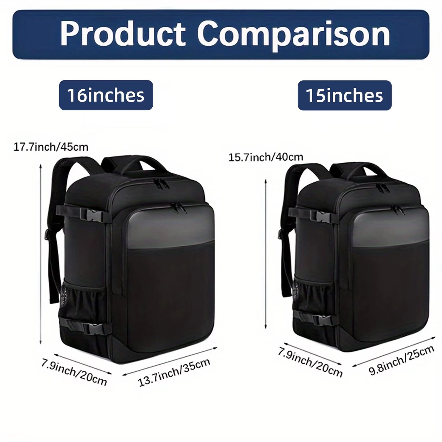 Ryanair 40X20X25 and 45X36X20 Travel Backpack,Laptop Backpack,Unisex.Multifunctional Bag,School Bag,University,Trekking Rucksack